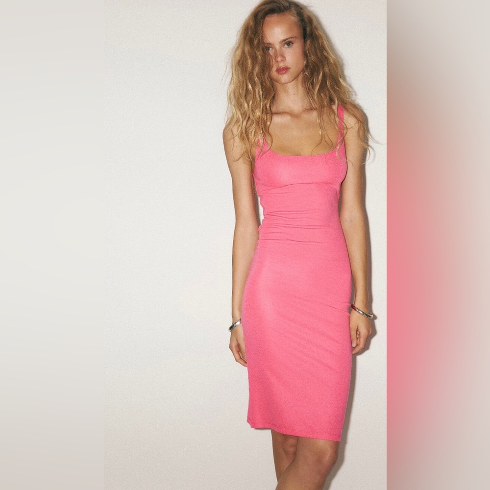 Zara Fitted Bodycon Sleeveless Dress sz M